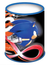 Sonic a sündisznó Get Me fém ceruzatartó 10,5 cm