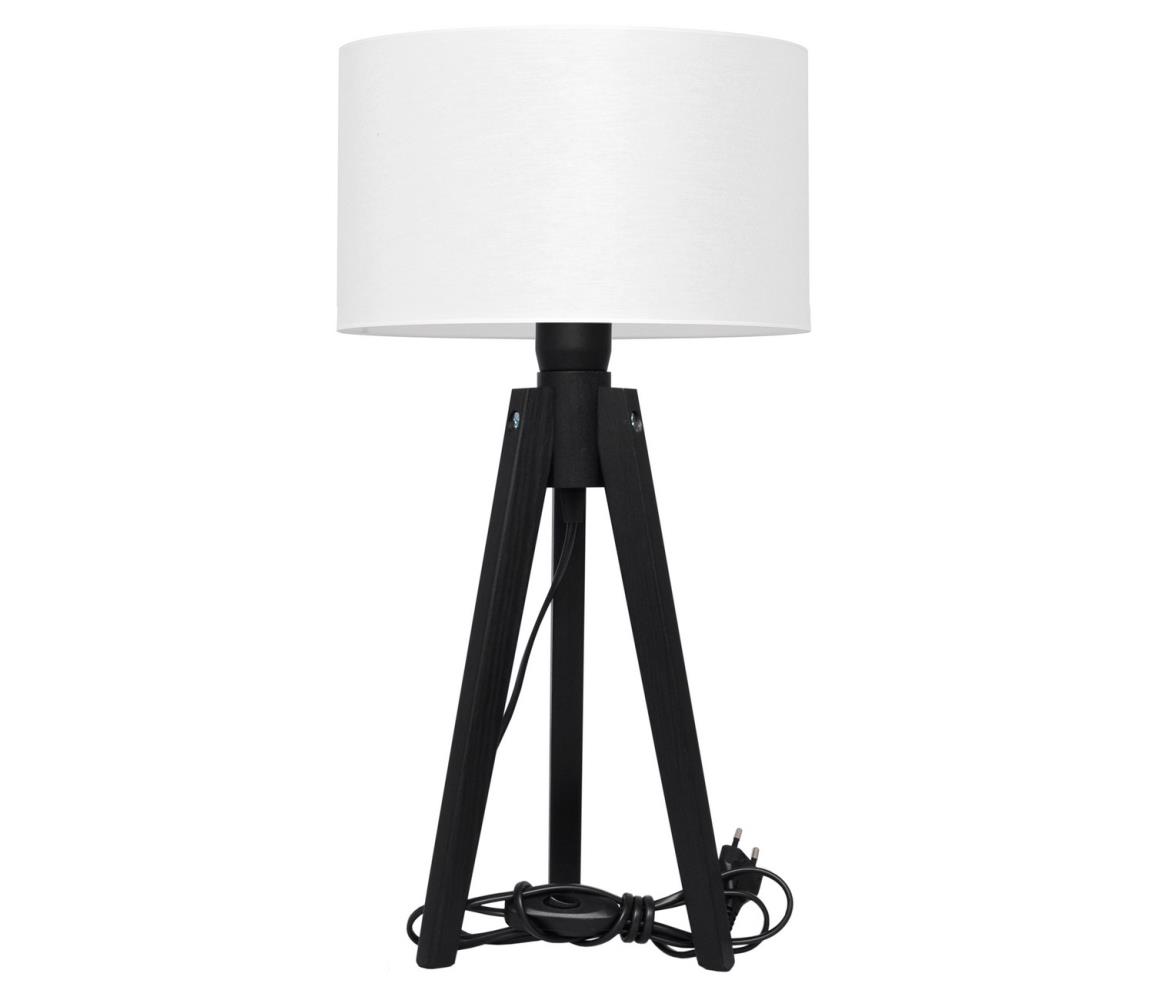  Asztali lámpa ALBA 1xE27/60W/230V fehér/fenyő 