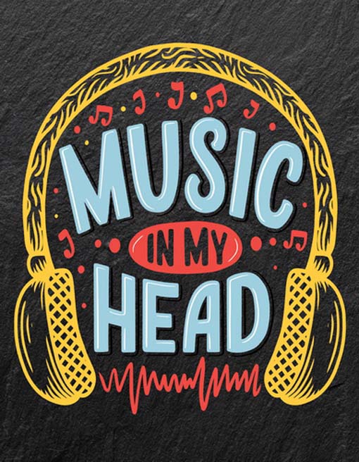 Music in my head - vászonkép