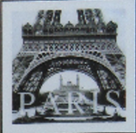 Paris - keretezett üvegkép
