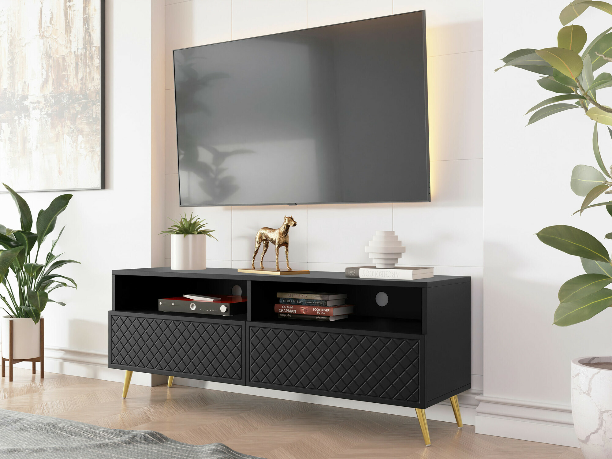 Tv asztal Comfivo K105 (Fekete)