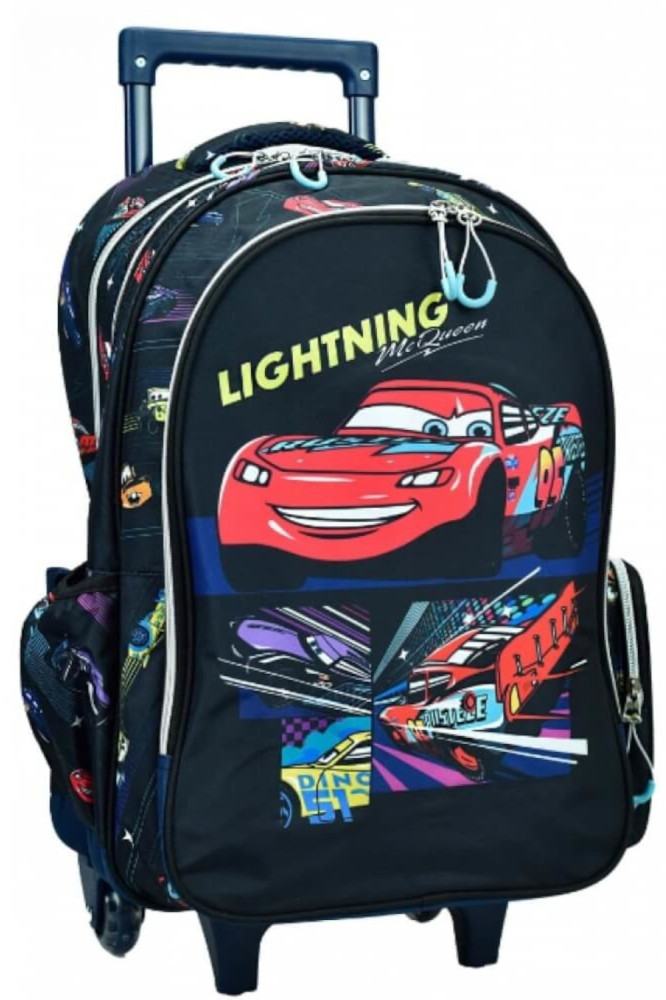 Disney Verdák Lightning gurulós iskolatáska, táska 46 cm