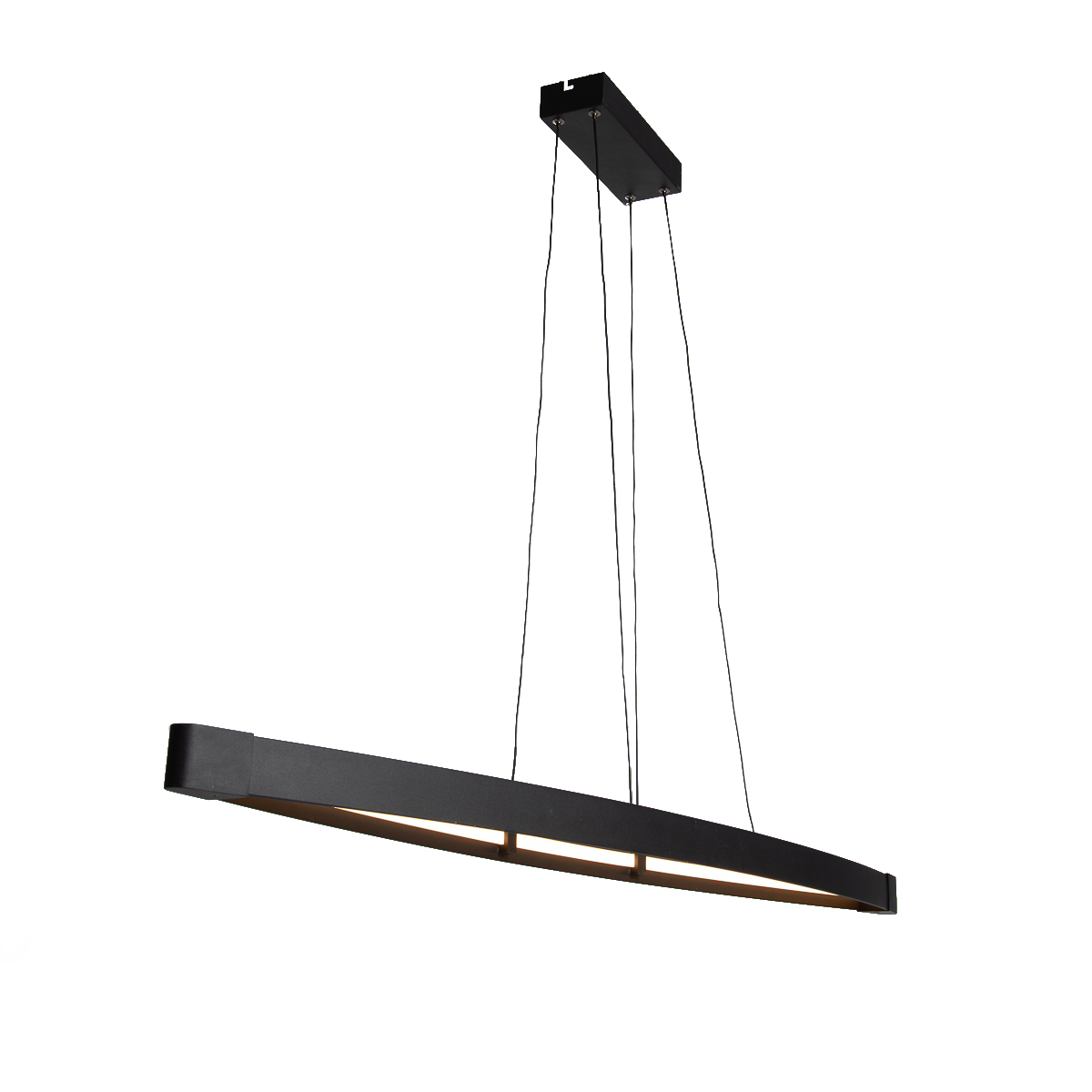 Moderne hanglamp zwart incl. LED 3-staps dimbaar - Dasha