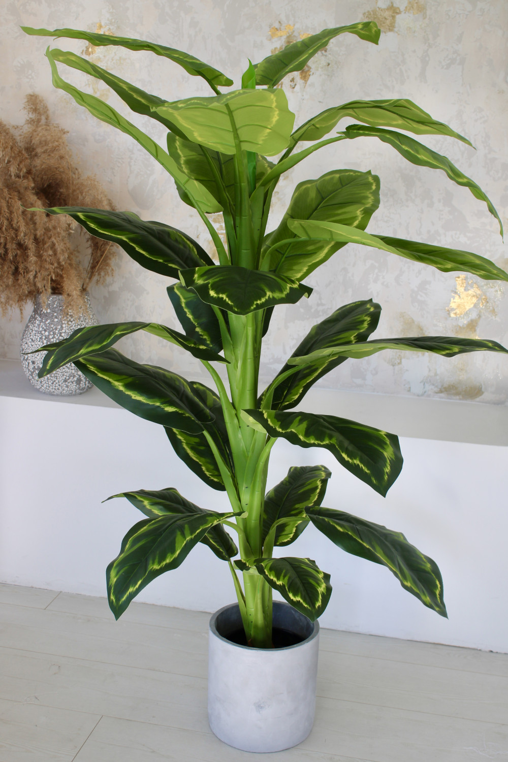 Műnövény Esőerdő Nagy Leveles 150cm magas dús élethű váza nélküli