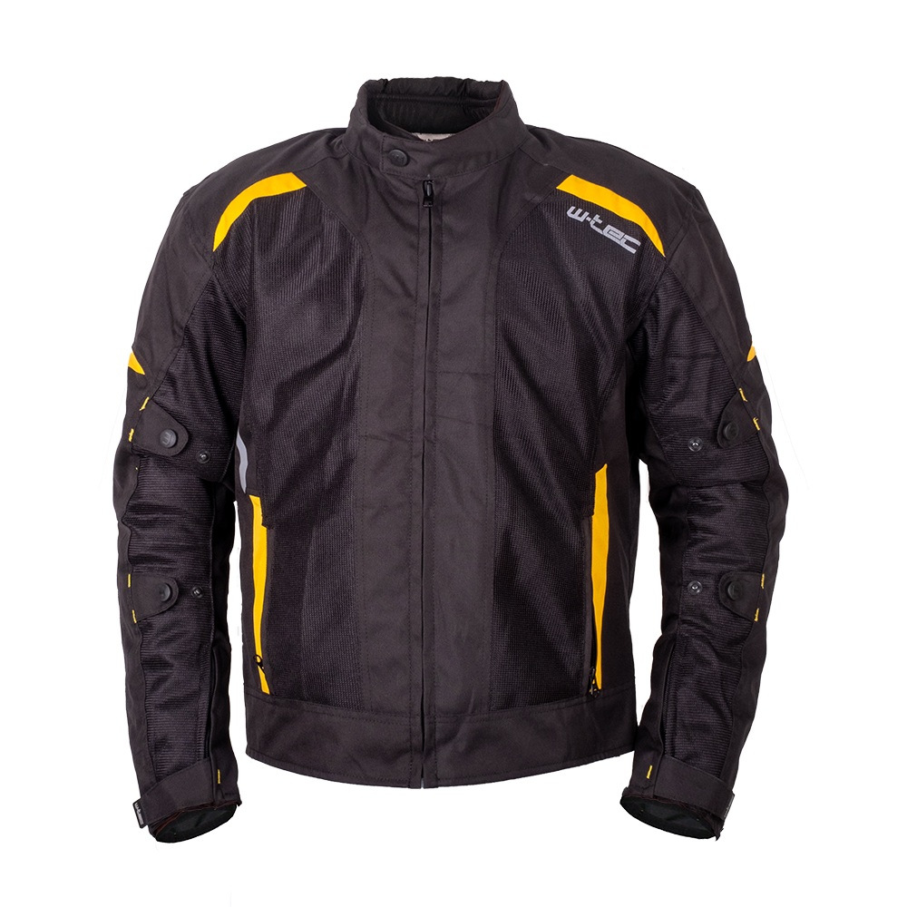 Nyári motoros kabát W-TEC Tosheck  fekete-sárga  XL