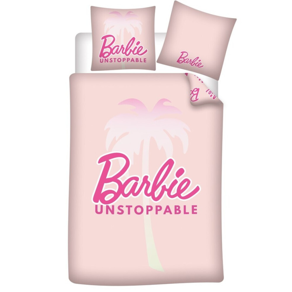 Barbie Unstoppable ágyneműhuzat 140×200cm, 63×63 cm microfibre