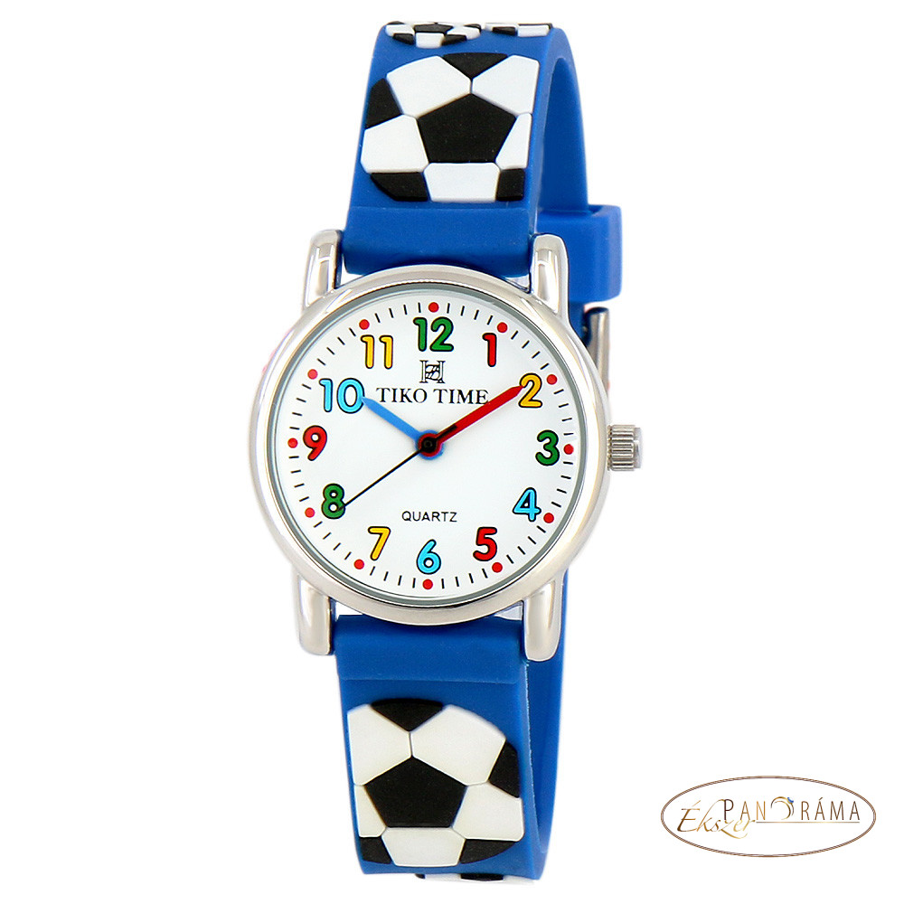 Karóra - Tiko Time focis gyerekóra (kék)
