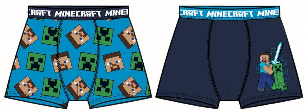 Minecraft gyerek boxeralsó 2 darab/csomag 6 év