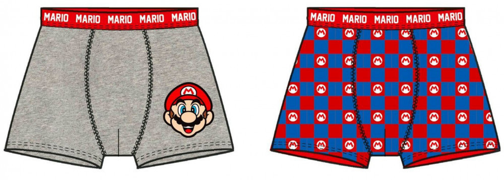 Super Mario gyerek boxeralsó 2 darab/csomag 10 év