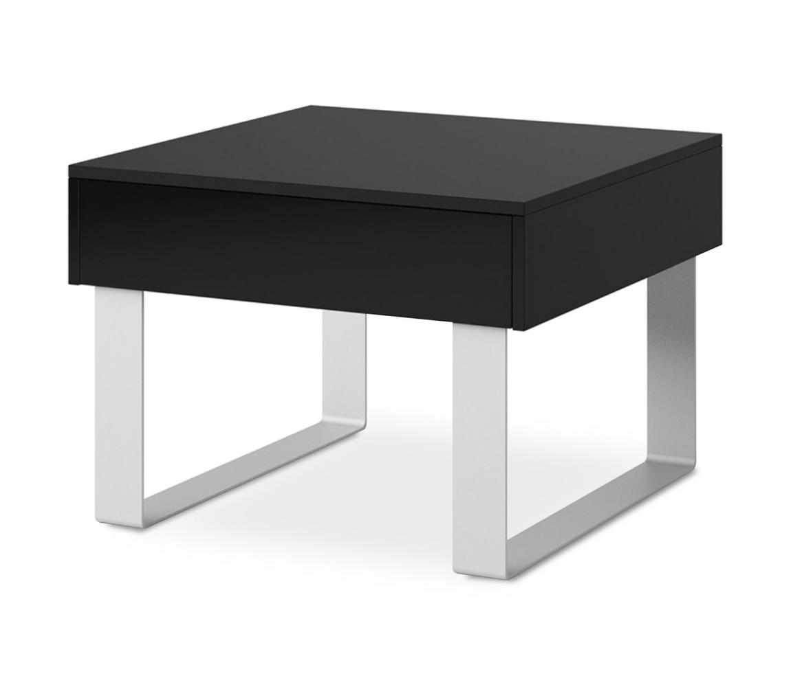 Konsimo Sp. z o.o. Sp. k. Kávésasztal PAVO 45x63,5 cm fényes fekete 