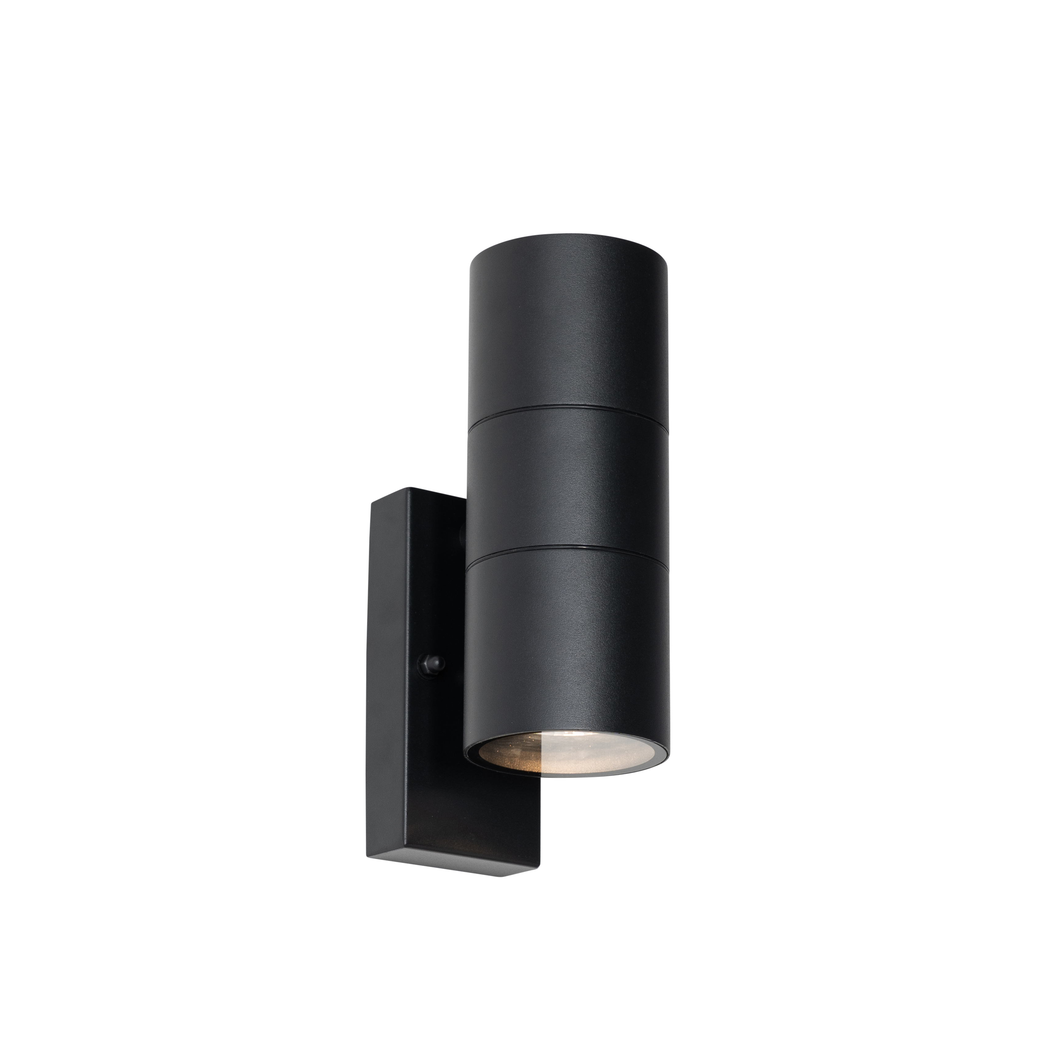 Kültéri fali lámpa fekete 2 fényes AR70 világos-sötétség érzékelővel - Duo