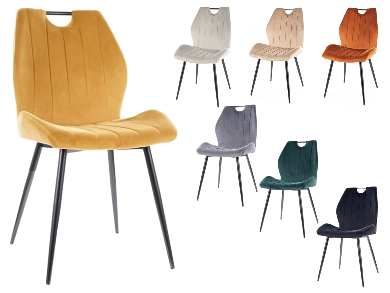 SIG-Arco Velvet modern fémvázas szék