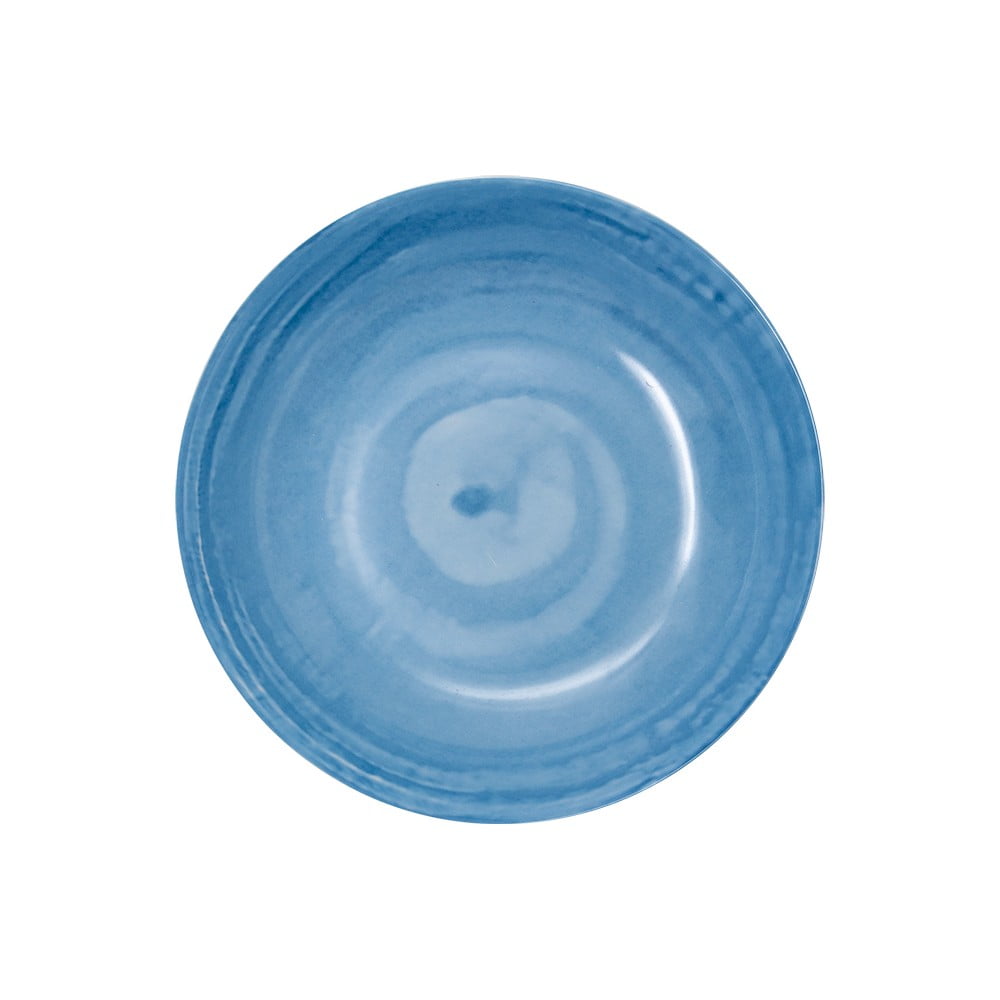Világoskék porcelán mélytányér készlet 6 db-os ø 21 cm Tangeri blue – Villa Altachiara