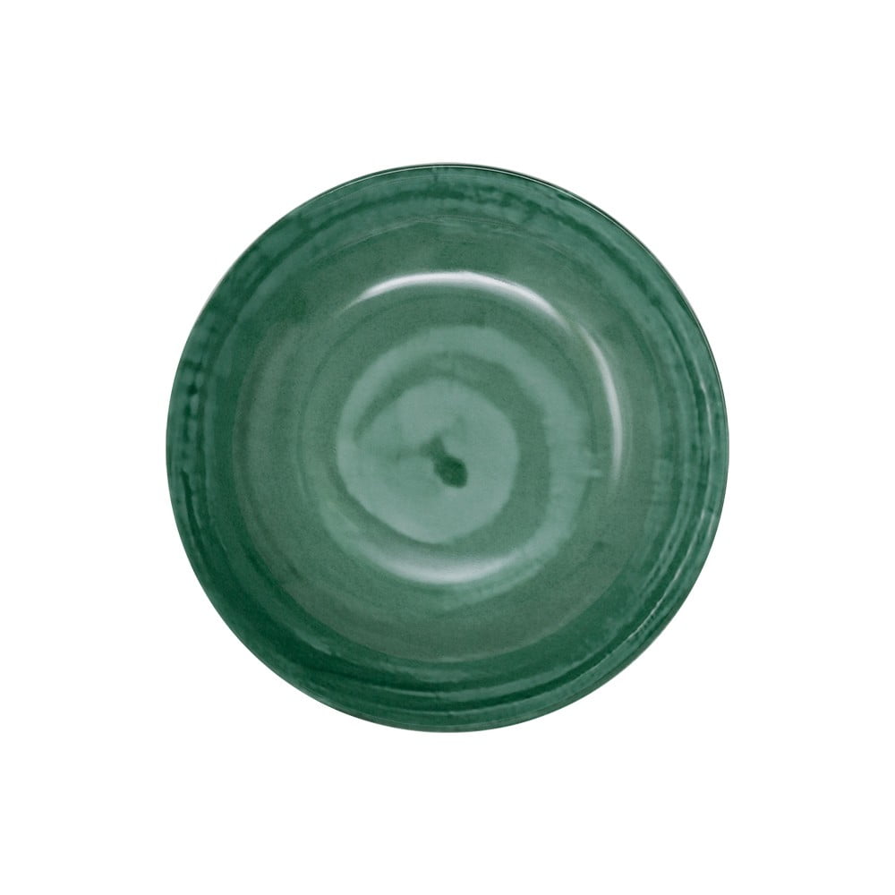Zöld porcelán mélytányér készlet 6 db-os ø 21 cm Tangeri green – Villa Altachiara