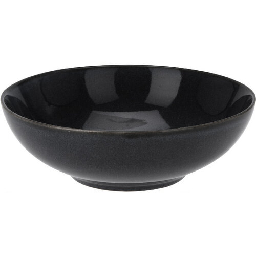 Glaze kőagyag mély tányér, átmérő 24,5 cm fekete