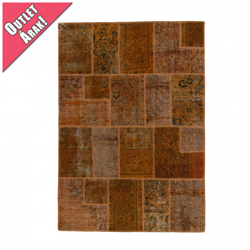 Design szőnyeg barna Patchwork 168x240 nappali szőnyeg