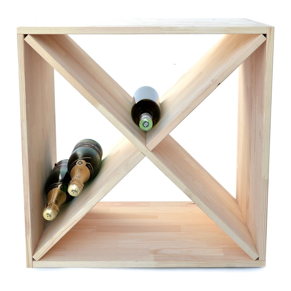 Natúr színű borovi fenyő bortartó polcos állvány, palackok száma 24 – Bonami Essentials