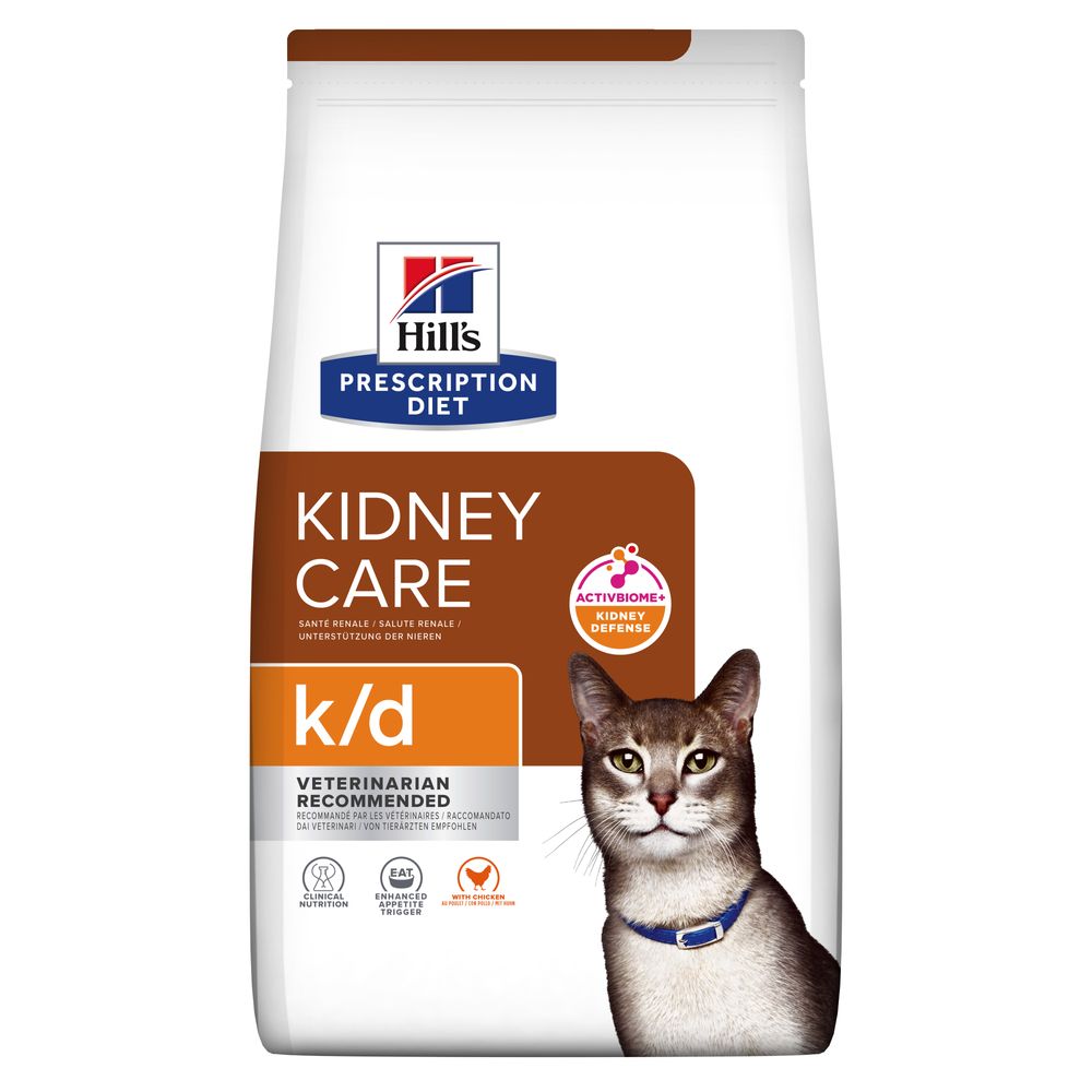 2x3kg Hill's Prescription Diet Feline száraz macskatáp- k/d Kidney Care csirke (2 x 3 kg)
