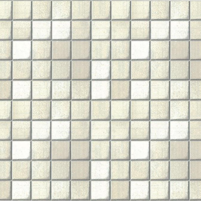 Fehér mozaik - ezüst fuga mintás 3D öntapadós tapéta