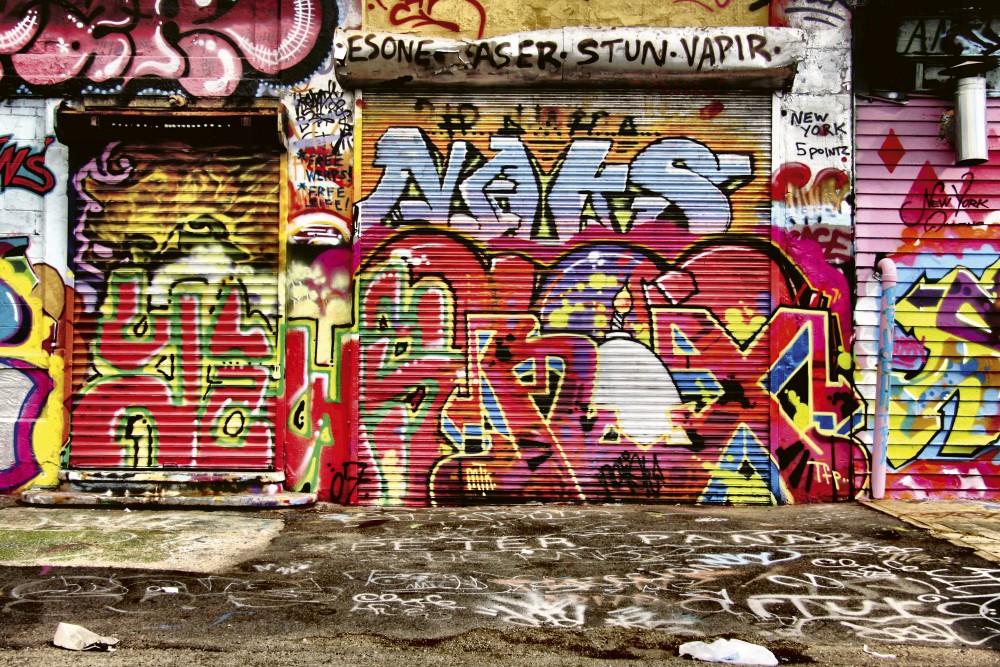 Graffiti a falon, poszter tapéta 375*250 cm
