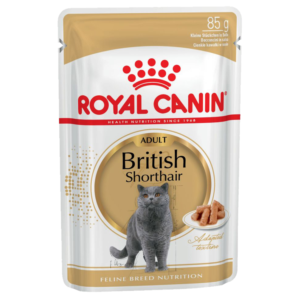 Kiegészítésül 24x85g Royal Canin British Shorthair nedves macskatáp