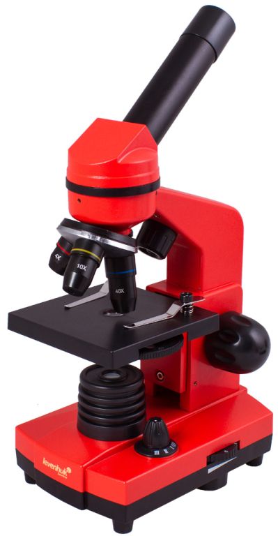 LEVENHUK Mikroszkóp Rainbow 2 L nagyítás 400 x piros