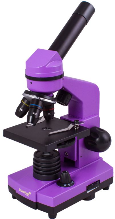Mikroszkóp  Levenhuk Rainbow 2 L 400 x nagyítás lila