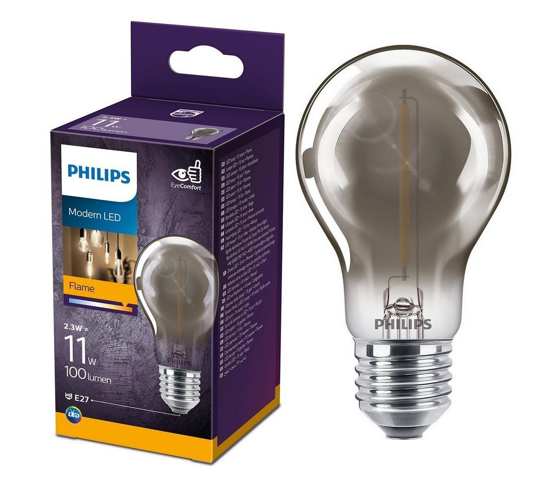 Philips LED Izzó VINTAGE Philips A60 E27/2,3W/230V 1800K 