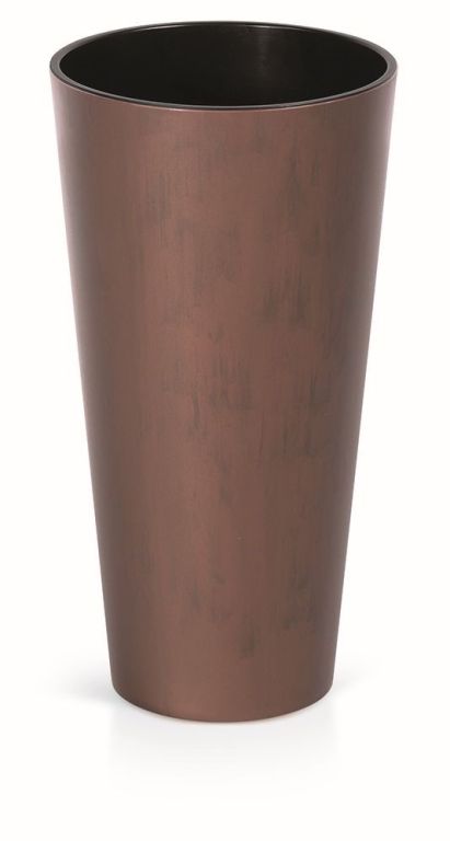 Prosperplast Virágcserép slim corner acél patinázása 25 cm