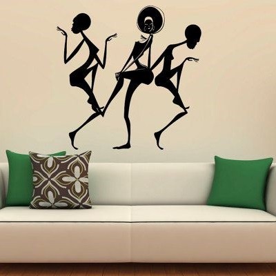 Táncoló afrikai nők, falmatrica