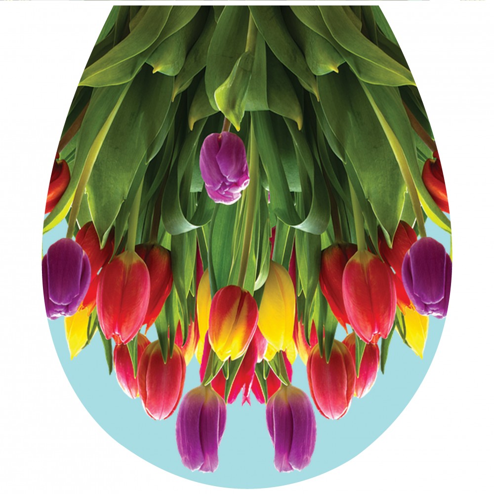 Tulipánok, 3D toalett díszítő matrica