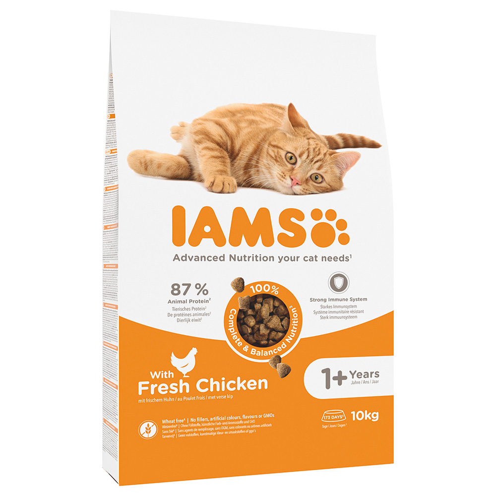 10kg IAMS Advanced Nutrition Adult Cat csirke száraz macskatáp 10% árengedménnyel