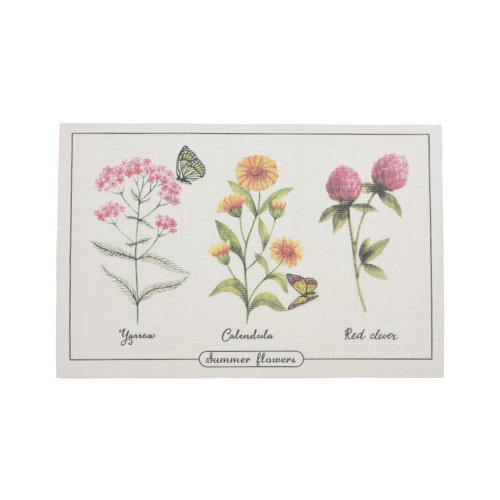 Summer flowers Calendula tányéralátét, 45 x 30 cm, 4 db-os készlet