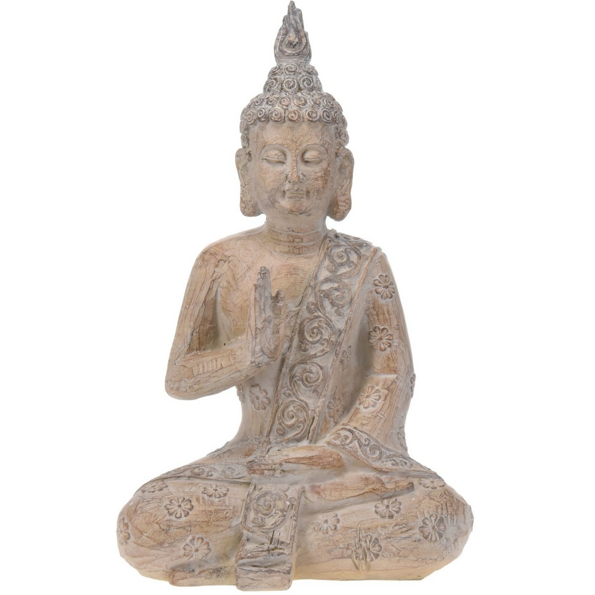Ülő Buddha, kerti dekoráció , 25,5 x 40 x 16 cm, polirezin