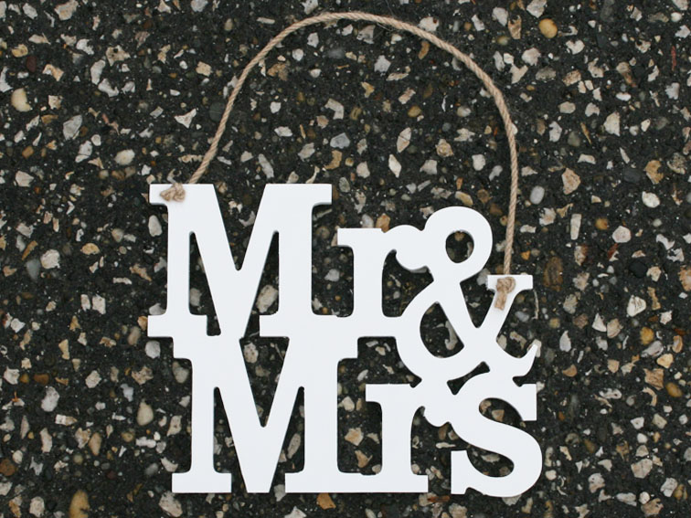 Ajtótábla Mr&Mrs XL 