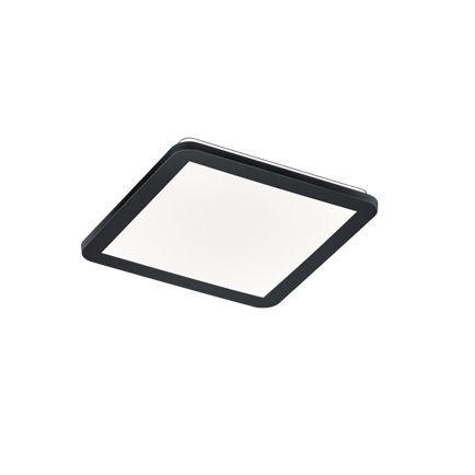 LED Panel négyzet alakú fekete 30 cm, LED-del, 3 lépcsőben szabályozható - Lope