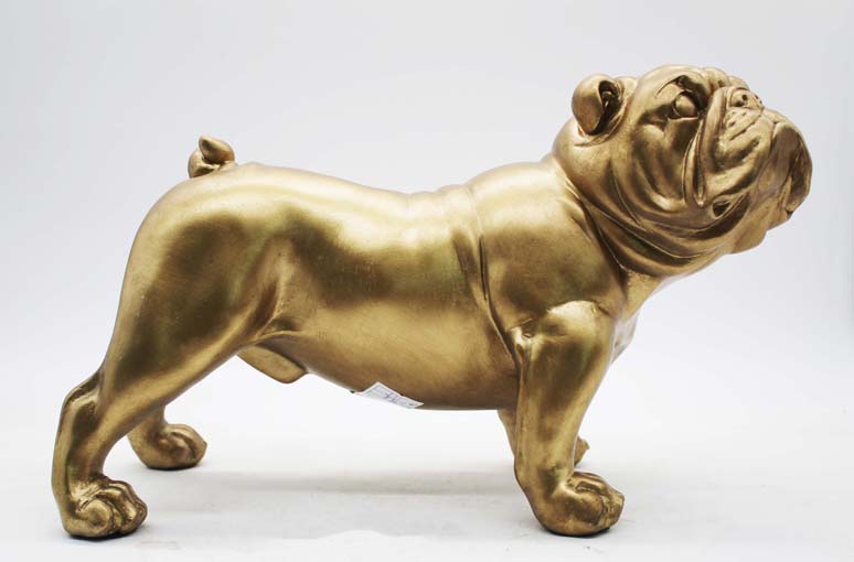 Arany angol bulldog - szobor