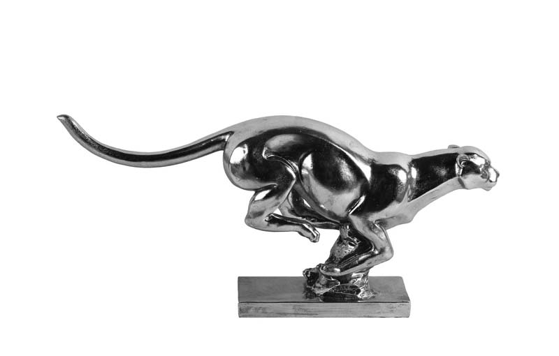 Ezüst jaguár - szobor
