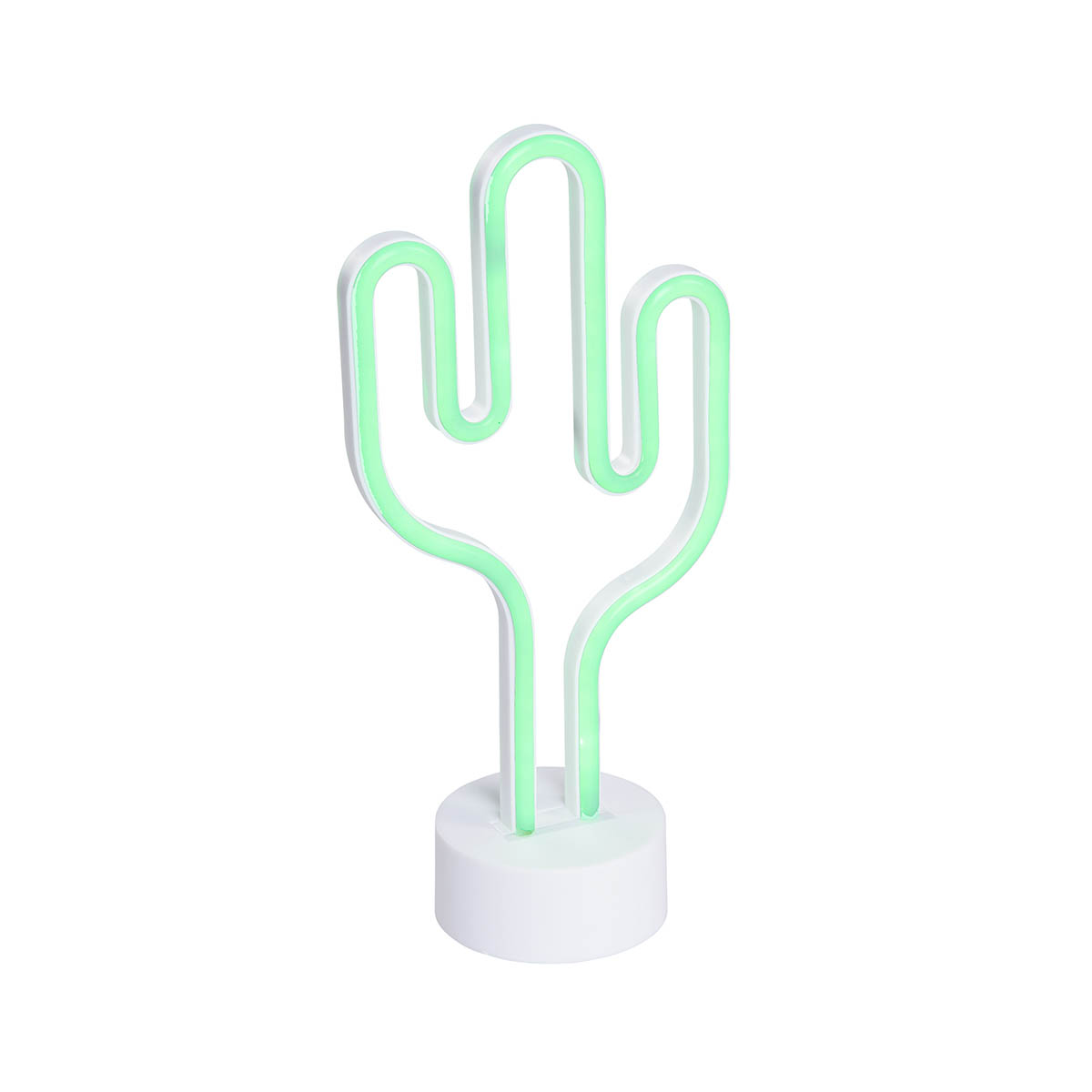 Neon tafellamp wit incl. LED - Cactus