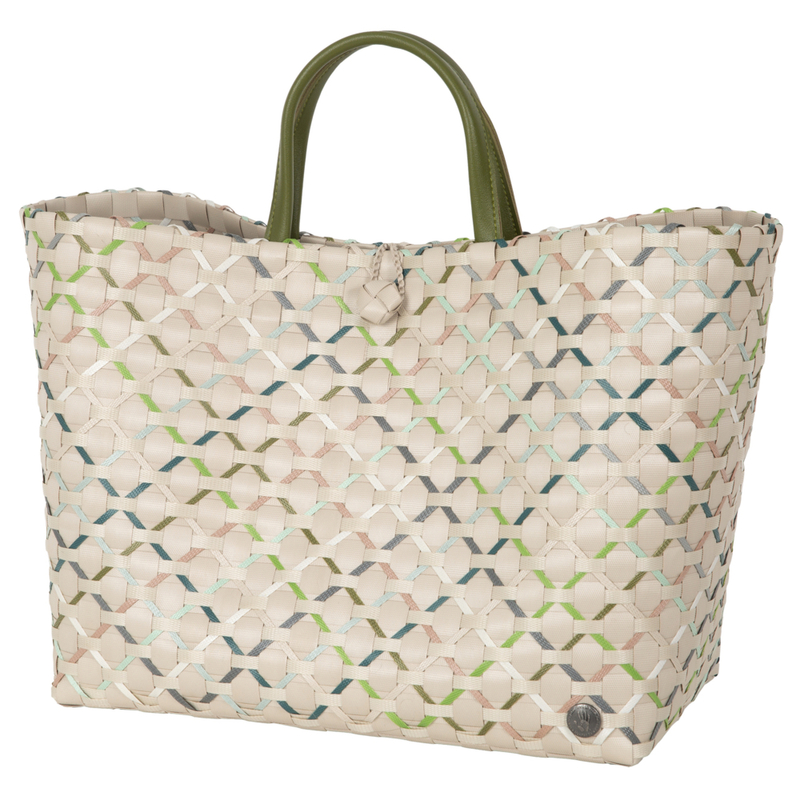SUMMER SHADES Shopper - mix78 olive mix on pale grey