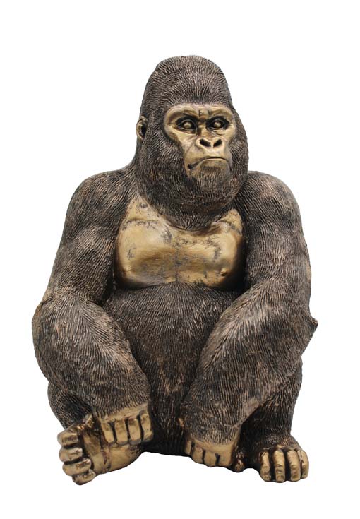 Ülő gorilla - szobor