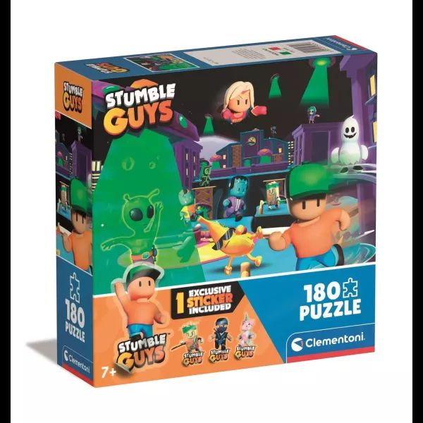Clementoni: Stumble Guys 3. széria - 180 darabos puzzle ajándék matricával