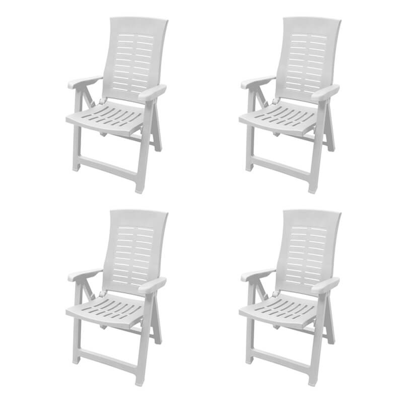 Osnat összecsukható kerti szék Fehér - 4db