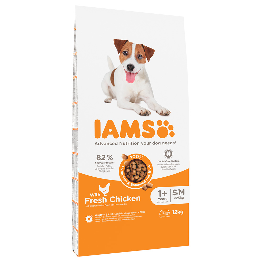 12kg IAMS Advanced Nutrition Adult Small & Medium Dog csirke száraz kutyatáp