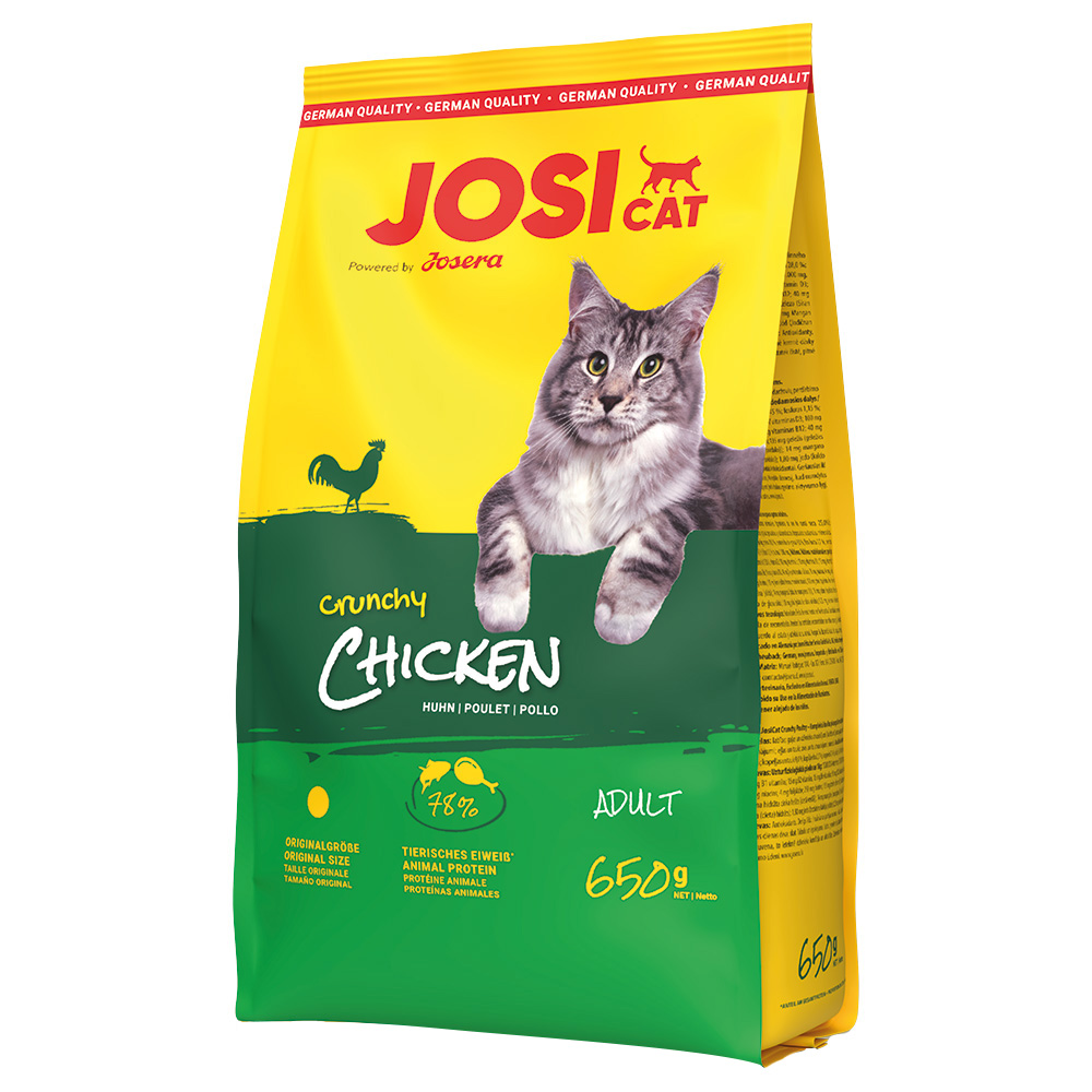 2x650g Josera JosiCat Crunchy csirke száraz macskatáp