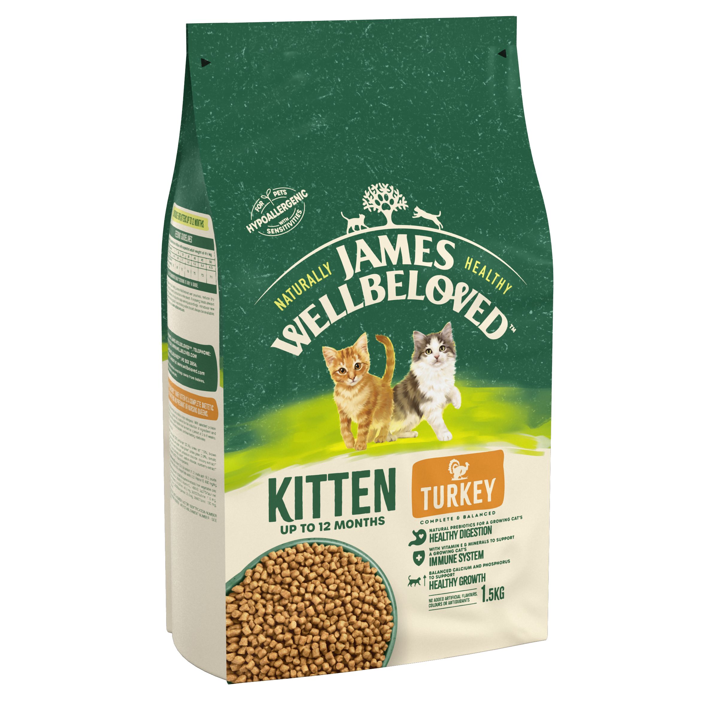 James Wellbeloved Kitten pulyka - 2 x 1,5 kg