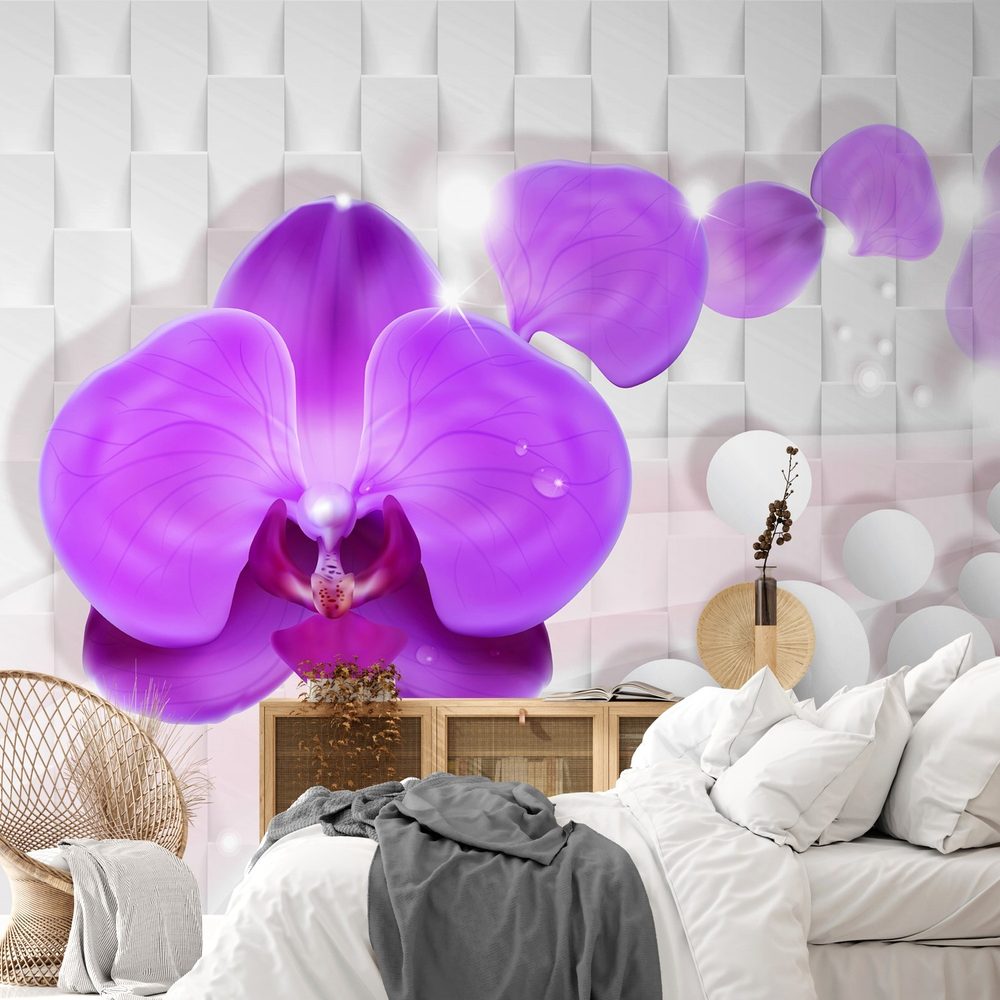 Tapéta orchidea abzstrakt háttéren