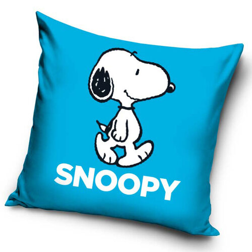 Párnahuzat Snoopy kék, 40 x 40 cm