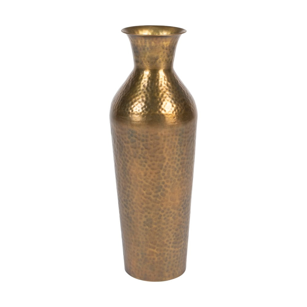 Aranyszínű acél magas váza (magasság 56 cm) Dunja – White Label