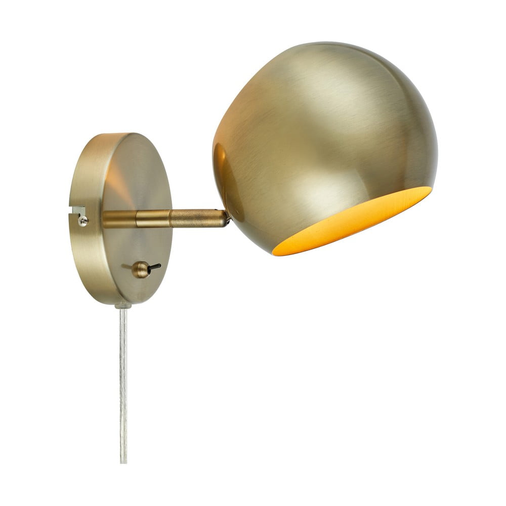 Bronzszínű-aranyszínű fali lámpa Edgar – Markslöjd